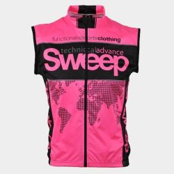 CYKLISTICKÁ VESTA SWEEP NOWIND CYKLO-V004 RŮŽOVÁ FLUO - L